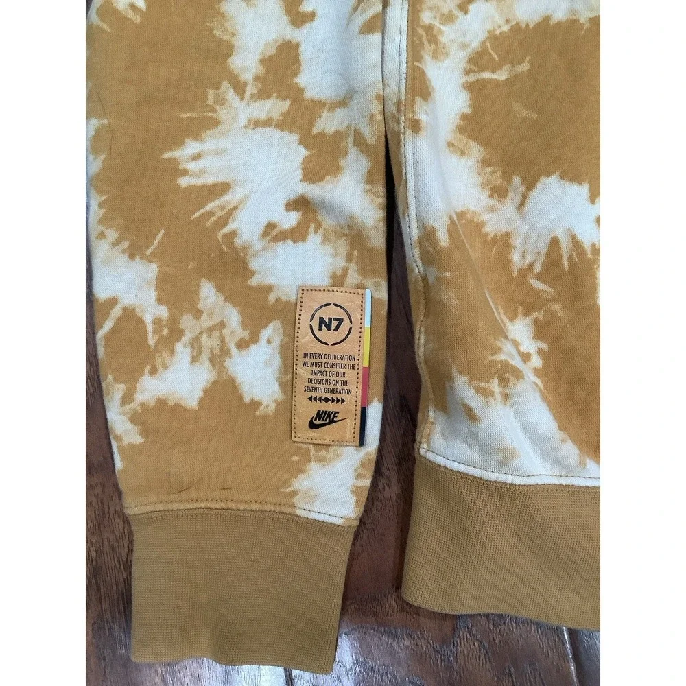 Vntg Nike Sportswear Men's N7 Club Fleece Pullover Hoodie (Wheat) DO5071